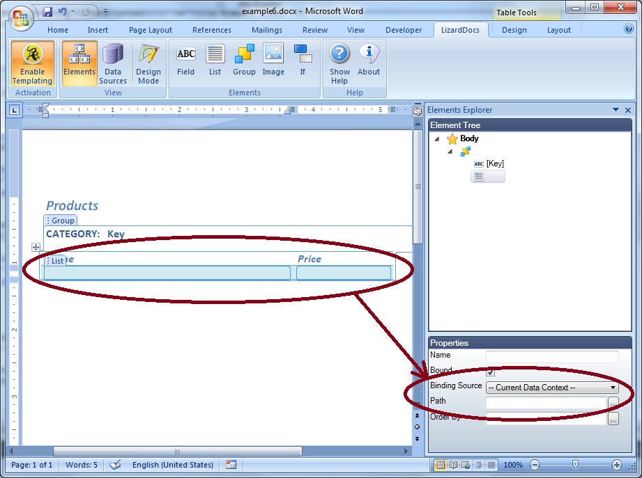 Sorting and grouping image